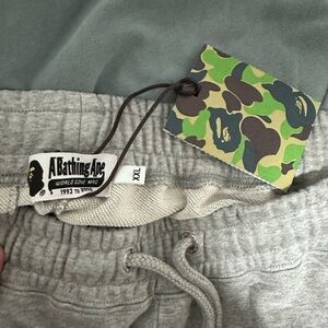 A Bathing Ape Men's Gray Sweatpants